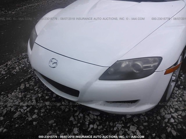 JM1FE17N850144812 - 2005 MAZDA RX8 WHITE photo 6