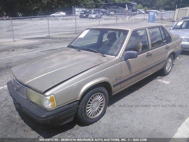 YV1JS8835P1104770 - 1993 VOLVO 940 GOLD photo 2