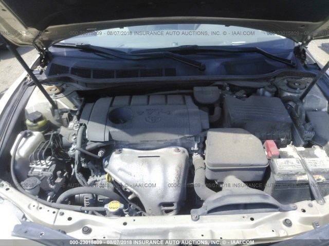 4T1BF3EK0BU217543 - 2011 TOYOTA CAMRY SE/LE/XLE GOLD photo 10