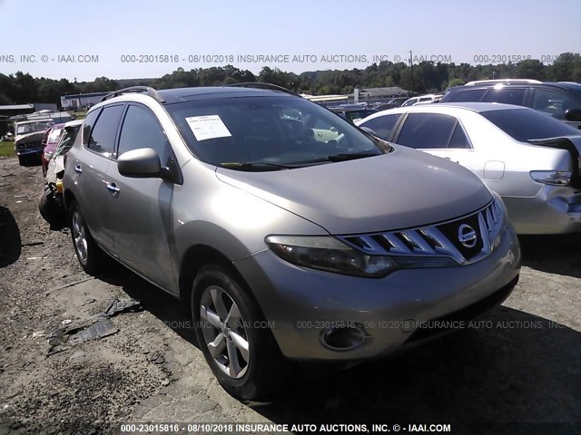 JN8AZ18W39W154077 - 2009 NISSAN MURANO S/SL/LE BEIGE photo 1