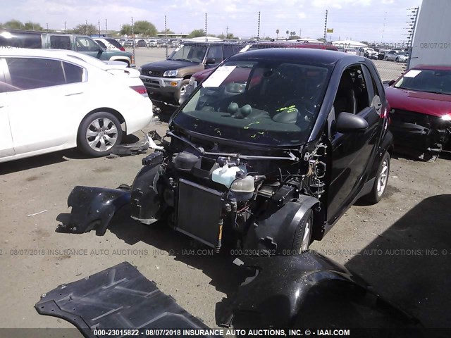 WMEEJ31X98K168673 - 2008 SMART FORTWO PURE/PASSION BLACK photo 2