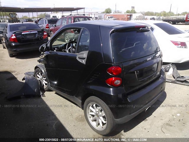 WMEEJ31X98K168673 - 2008 SMART FORTWO PURE/PASSION BLACK photo 3