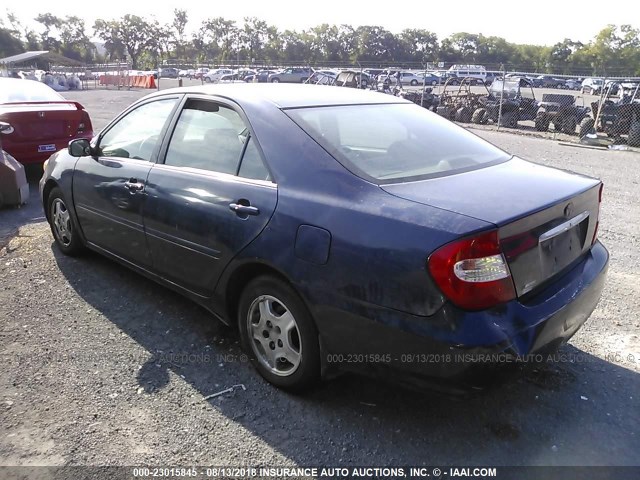 4T1BF30K12U528101 - 2002 TOYOTA CAMRY LE/XLE/SE Mavi foto 3