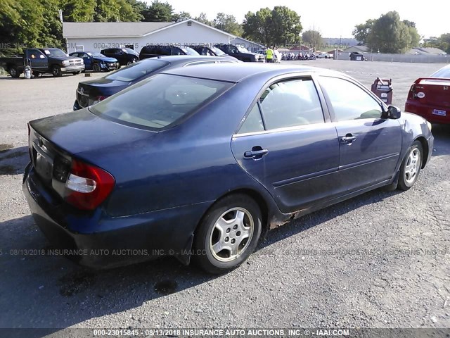 4T1BF30K12U528101 - 2002 TOYOTA CAMRY LE/XLE/SE Mavi foto 4
