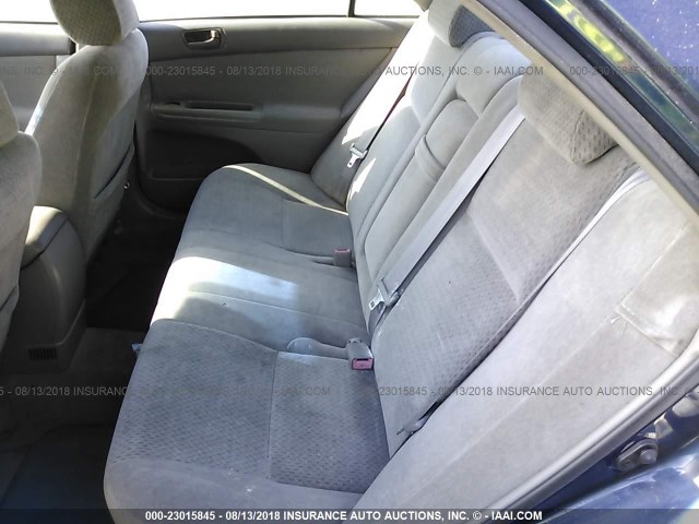 4T1BF30K12U528101 - 2002 TOYOTA CAMRY LE/XLE/SE Mavi foto 8