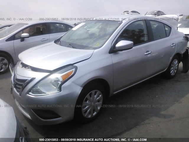 3N1CN7AP4GL907157 - 2016 NISSAN VERSA S/S PLUS/SV/SL SILVER photo 2