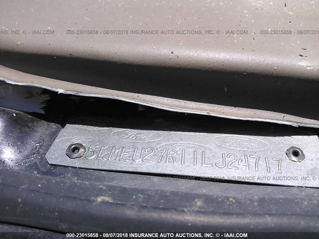 5LMEU27R11LJ24717 - 2001 LINCOLN NAVIGATOR Beyaz fotoğraf 9