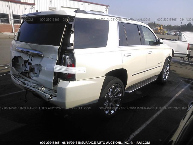 1GKS2CKJ5FR672302 - 2015 GMC YUKON DENALI WHITE photo 4