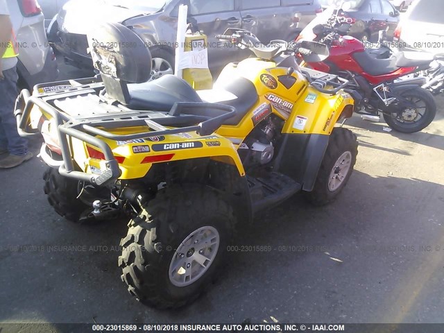 3JBEPCH118J000389 - 2008 CAN-AM OUTLANDER MAX 800 YELLOW photo 4
