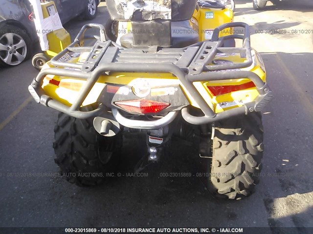 3JBEPCH118J000389 - 2008 CAN-AM OUTLANDER MAX 800 YELLOW photo 6