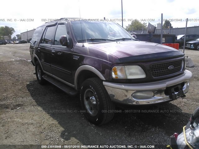 1FMPU18L8WLC39757 - 1998 FORD EXPEDITION MAROON photo 1
