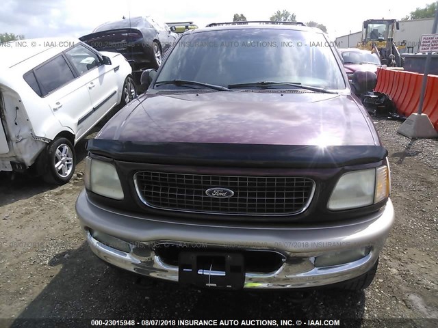 1FMPU18L8WLC39757 - 1998 FORD EXPEDITION MAROON photo 6