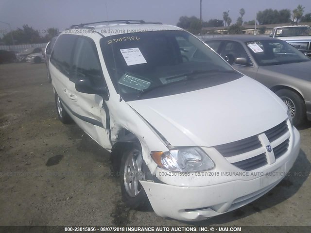 1D8GP45R86B505520 - 2006 DODGE CARAVAN SXT WHITE photo 1