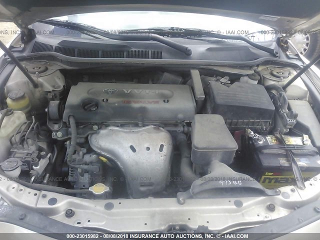 4T4BE46KX9R110278 - 2009 TOYOTA CAMRY SE/LE/XLE BEIGE photo 10