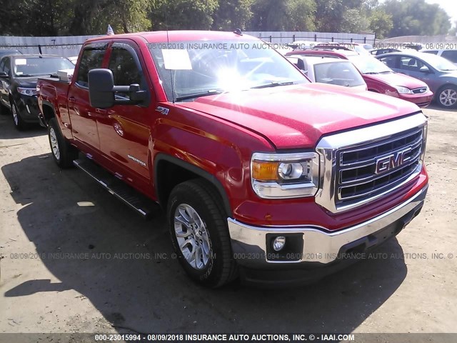 3GTU2UEC8EG225422 - 2014 GMC SIERRA K1500 SLE RED photo 1