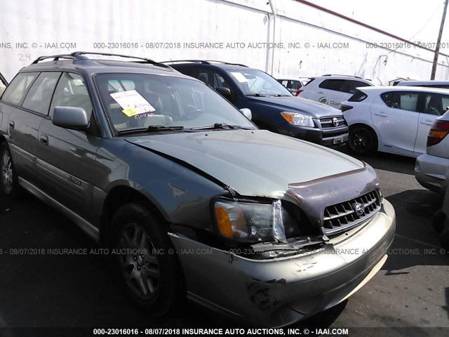 4S3BH686737622975 - 2003 SUBARU LEGACY OUTBACK LIMITED GREEN photo 6