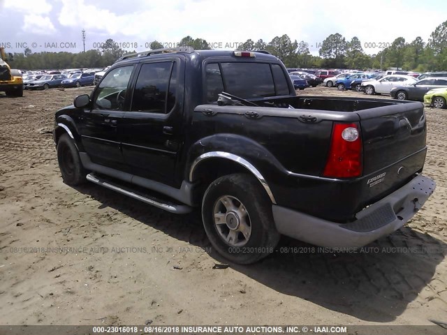 1FMZU67E23UA26642 - 2003 FORD EXPLORER SPORT TR  BLACK photo 3