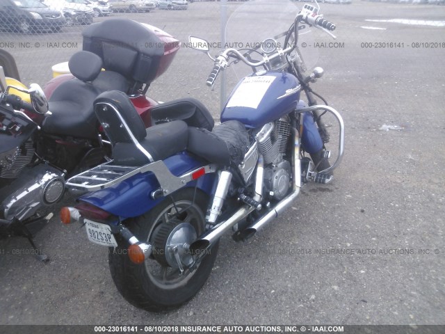 1HFSC18004A803729 - 2004 HONDA VT1100 C BLUE photo 4