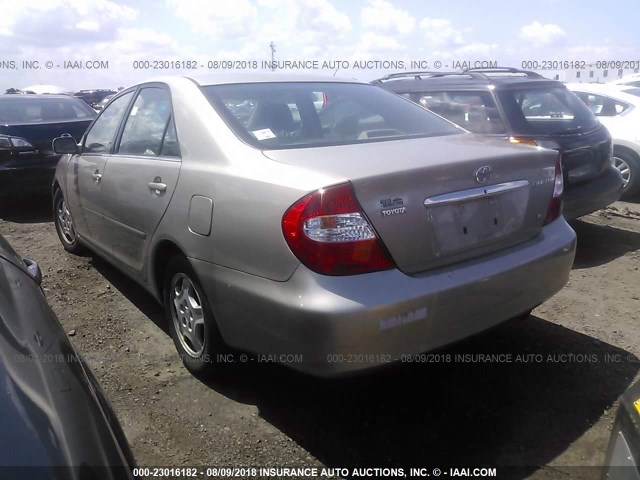 4T1BF32K83U045025 - 2003 TOYOTA CAMRY LE/XLE/SE 金色 照片 3