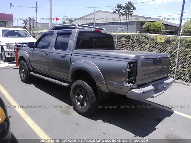 1N6ED27T34C452578 - 2004 NISSAN FRONTIER CREW CAB XE V6 GRAY photo 3