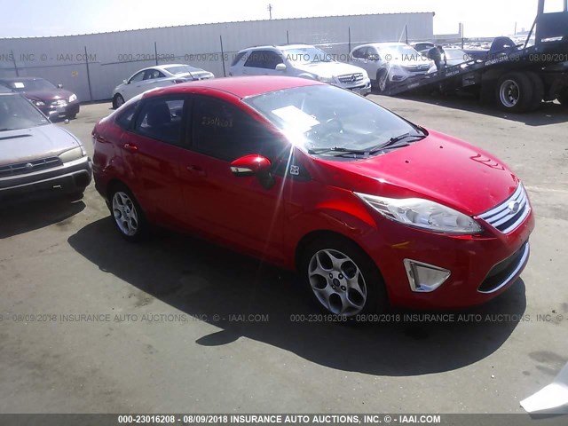 3FADP4CJ1CM126612 - 2012 FORD FIESTA SEL RED photo 1