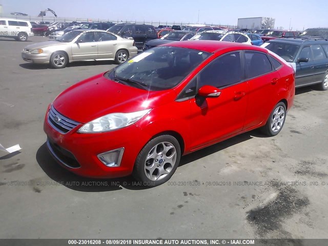 3FADP4CJ1CM126612 - 2012 FORD FIESTA SEL RED photo 2