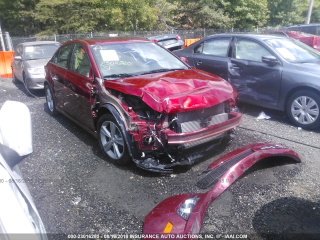 1G1PE5SB2E7470338 - 2014 CHEVROLET CRUZE LT RED photo 1