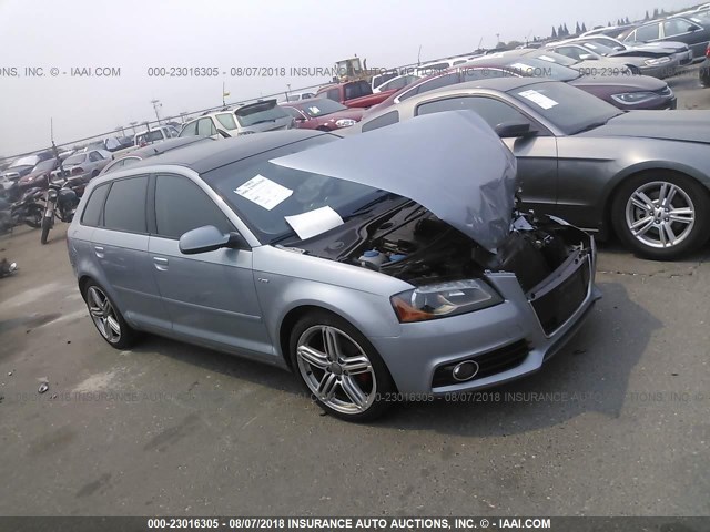 WAUKJAFM7DA008258 - 2013 AUDI A3 PREMIUM PLUS SILVER photo 1