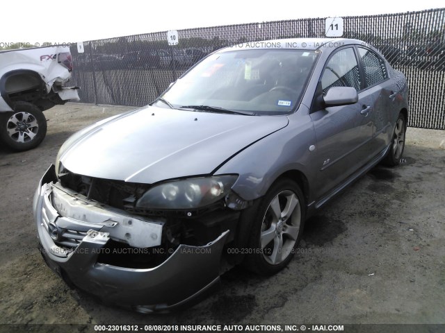 JM1BK123341198931 - 2004 MAZDA 3 S GRAY photo 2