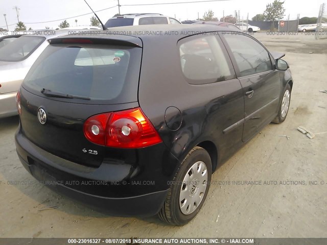 WVWAB71K49W084969 - 2009 VOLKSWAGEN RABBIT BLACK photo 4