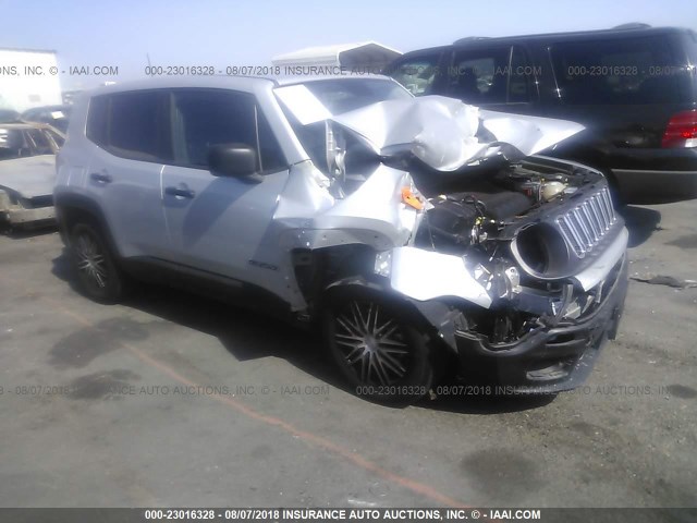 ZACCJAAB7HPF30603 - 2017 JEEP RENEGADE SPORT Արծաթագույն լուսանկար 1