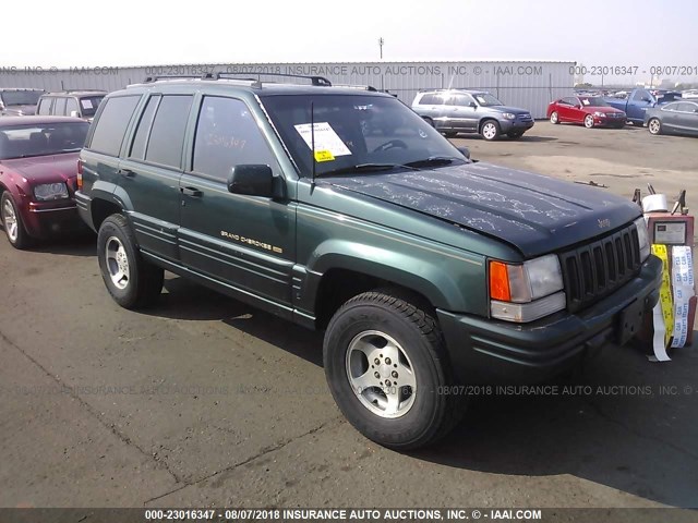 1J4GZ78Y5TC366427 - 1996 JEEP GRAND CHEROKEE LIMITED GREEN photo 1