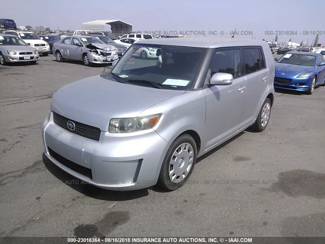 JTLKE50E081024666 - 2008 TOYOTA SCION XB Silber Foto 2