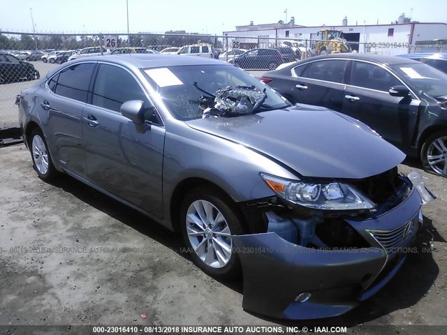 JTHBW1GGXF2078894 - 2015 LEXUS ES 300H GRAY photo 1