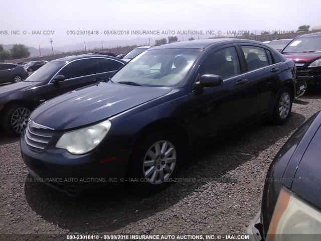 1C3LC46K57N580092 - 2007 CHRYSLER SEBRING BLUE photo 2