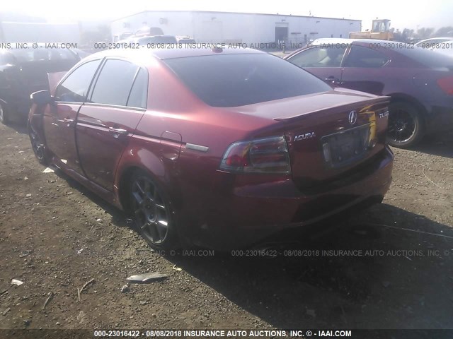 19UUA76507A009121 - 2007 ACURA TL TYPE S RED photo 3