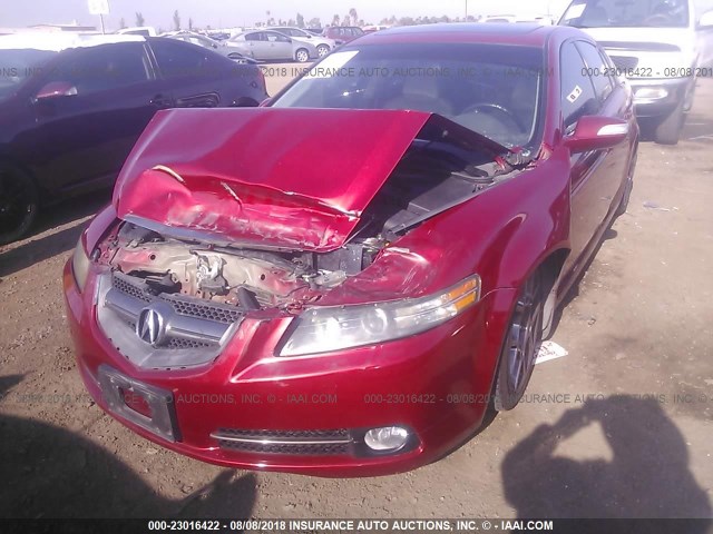 19UUA76507A009121 - 2007 ACURA TL TYPE S RED photo 6
