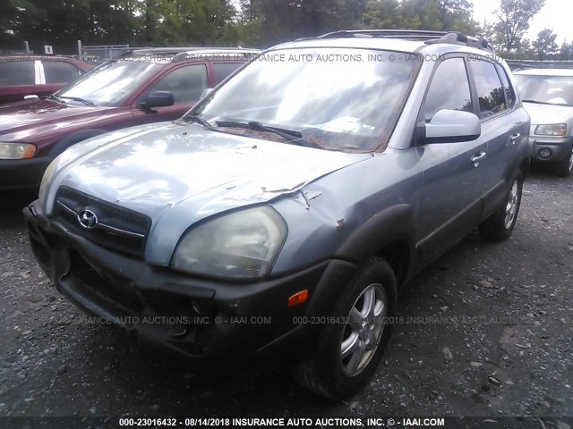 KM8JN72D15U170636 - 2005 HYUNDAI TUCSON GLS/LX GRAY photo 2