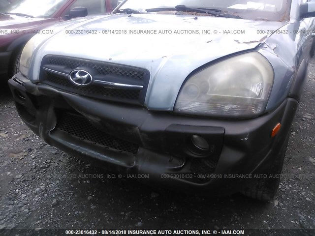 KM8JN72D15U170636 - 2005 HYUNDAI TUCSON GLS/LX GRAY photo 6