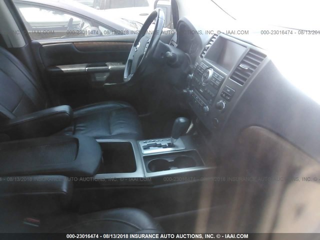 5N1BA08C79N604208 - 2009 NISSAN ARMADA SE/LE SILVER photo 5