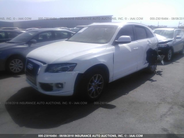 WA1LKAFP3AA054562 - 2010 AUDI Q5 PREMIUM PLUS WHITE photo 2