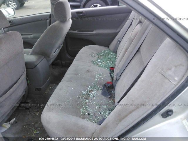 4T1BF32KX3U053837 - 2003 TOYOTA CAMRY LE/XLE/SE Gümüş foto 8