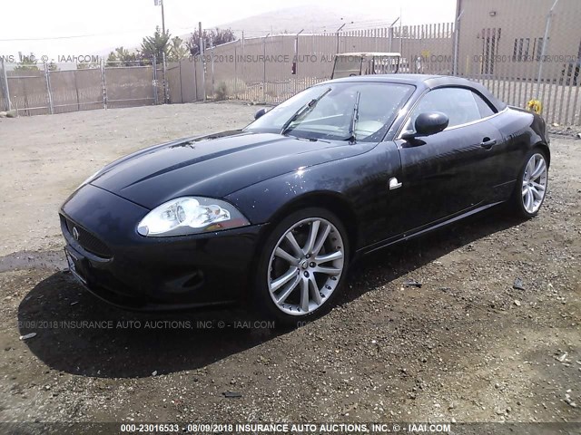 SAJWA44B285B26177 - 2008 JAGUAR XK BLACK photo 2