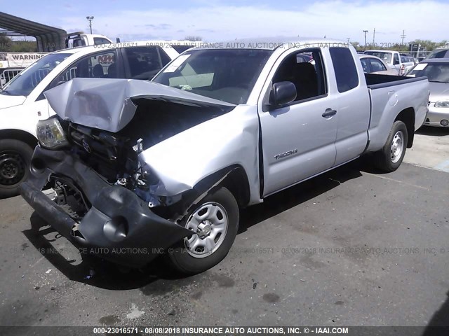 5TETX22N18Z481045 - 2008 TOYOTA TACOMA ACCESS CAB Күміс фото 2