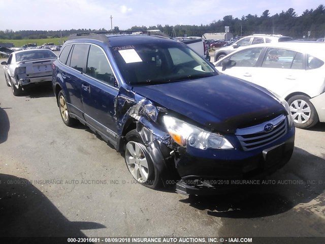 4S4BRBCC9B3432390 - 2011 SUBARU OUTBACK 2.5I PREMIUM BLUE photo 1