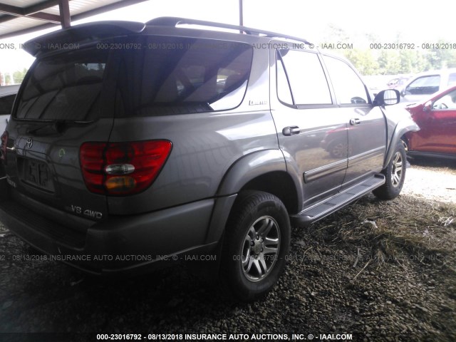 5TDBT48A14S224675 - 2004 TOYOTA SEQUOIA LIMITED Champagne photo 4