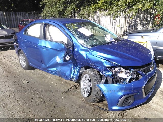 1G1JB5SH1H4126640 - 2017 CHEVROLET SONIC LS 蓝色 照片 1
