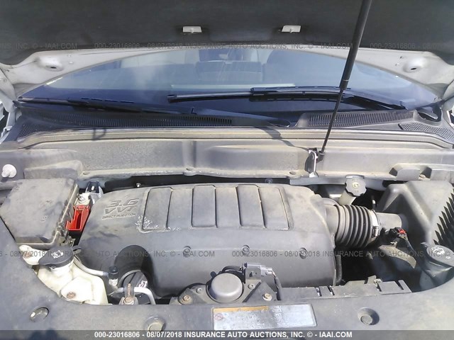 1GKKVRED4CJ181813 - 2012 GMC ACADIA SLT-1 Biały zdjęcie 10