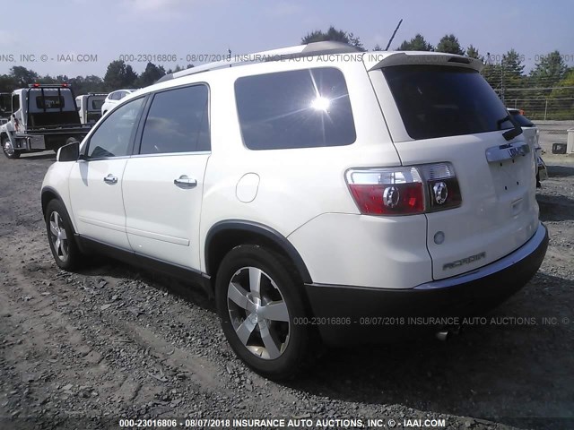 1GKKVRED4CJ181813 - 2012 GMC ACADIA SLT-1 Biały zdjęcie 3