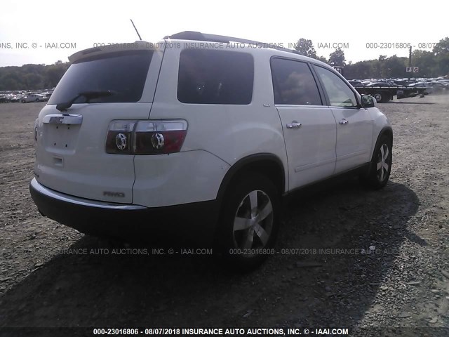 1GKKVRED4CJ181813 - 2012 GMC ACADIA SLT-1 Biały zdjęcie 4